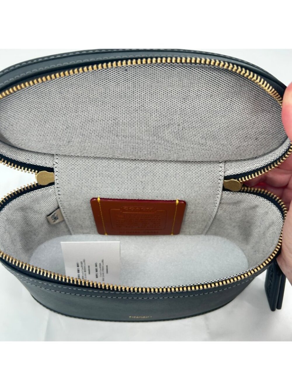 Coach The Trail Bag CBG93 Black Glovetanned Leather Crossbody Top Handle Zip - Picture 7 of 16